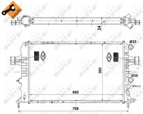 NRF 58355 Hűtőradiátor OPEL ASTRA G / ZAFIRA A