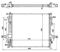 NRF 58356 Hűtőradiátor VOLVO XC 90 I
