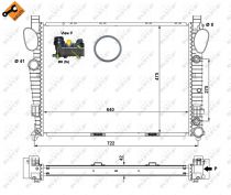 NRF 58366 Hűtőradiátor MERCEDES CL-osztu00e1ly / S-osztu00e1ly / SL-osztu00e1ly