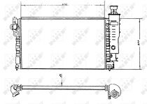 NRF 58891 Hűtőradiátor PEUGEOT 405