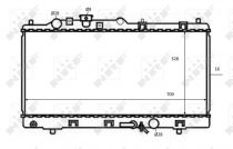 NRF 59075 Hűtőradiátor MAZDA 323 VIII / 323F